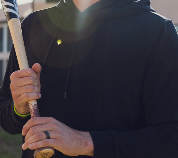 Flat Titanium: Koa Wood Inlay