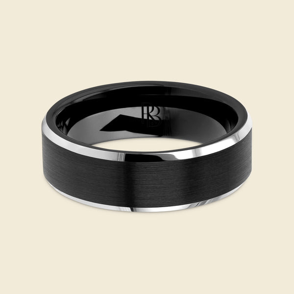 Beveled Tungsten: Black & Gold