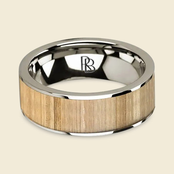 Flat 14K Gold: Ash Wood