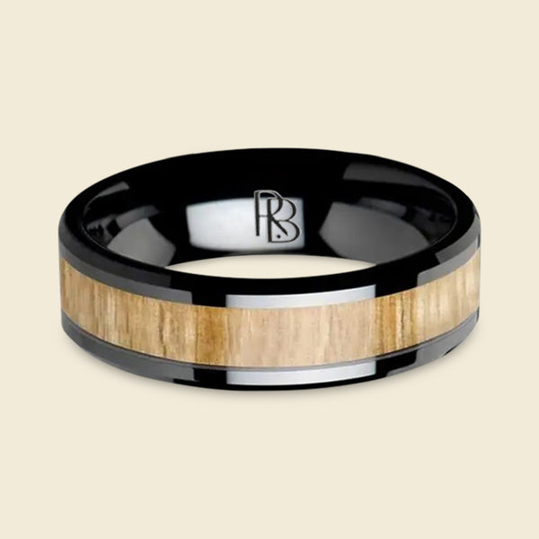 Beveled: Ash Wood Inlay