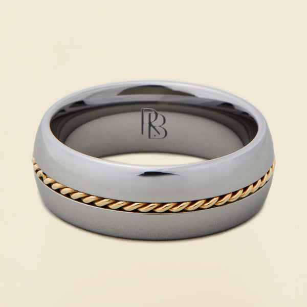 RING BEAR TUNGSTEN MENS WEDDING BAND