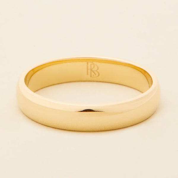 4MM Gold Mens Band