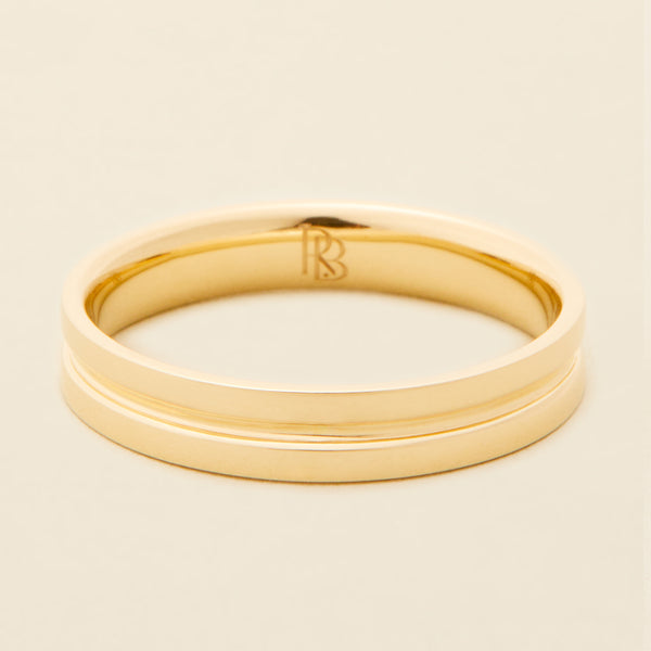 RING BEAR MENS WEDDING BAND GOLD MENS WEDDING RING