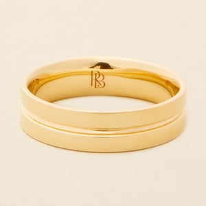 RING BEAR MENS WEDDING BAND GOLD MENS WEDDING RING