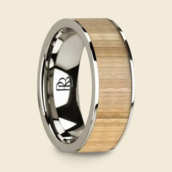 Flat 14K Gold: Ash Wood